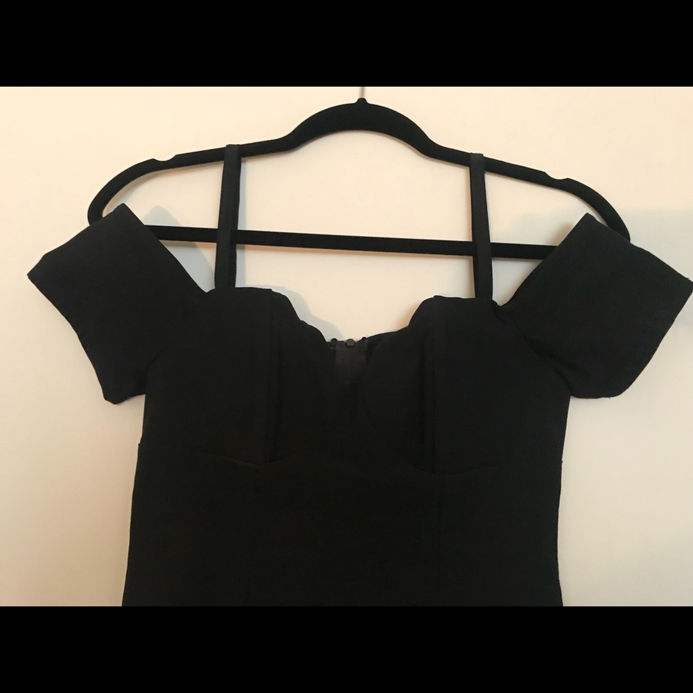 Black mini dress
